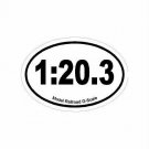 G-Scale Train Fan Oval Decal Bumper Sticker - 1:20.3 - Free Shipping!