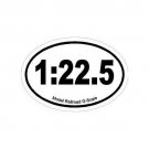 G-Scale Train Fan Oval Decal Bumper Sticker - 1:22.5 - Free Shipping!