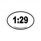 G-Scale Train Fan Oval Decal Bumper Sticker - 1:29 - Free Shipping!