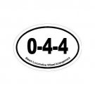 Steam Train Fan Oval Decal Bumper Sticker 0-4-4 Wheel Arrangement Free Ship!