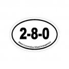 Steam Train Fan Oval Decal Bumper Sticker 2-8-0 Wheel Arrangement Free Ship!