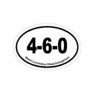 Steam Train Fan Oval Decal Bumper Sticker 4-6-0 Wheel Arrangement Free Ship!