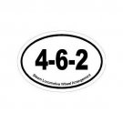 Steam Train Fan Oval Decal Bumper Sticker 4-6-2 Wheel Arrangement Free Ship!
