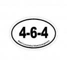 Steam Train Fan Oval Decal Bumper Sticker 4-6-4 Wheel Arrangement Free Ship!