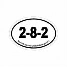 Steam Train Fan Oval Decal Bumper Sticker 2-8-2 Wheel Arrangement Free Ship!