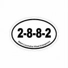 Steam Train Fan Oval Decal Bumper Sticker 2-8-8-2 Wheel Arrangement Free Ship!