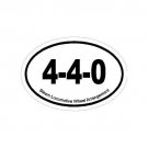 Steam Train Fan Oval Decal Bumper Sticker 4-4-0 Wheel Arrangement Free Ship!