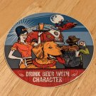 Laughing Lab Drink Beer With Character 4" Round Decal Bristol Brewing