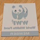 Panda WWF World Wildlife Fund MEMBER 3.5x4" Window Cling