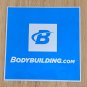 Body Building BodyBuilding.com 4" Decal Sticker Turquoise & White
