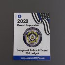 Fraternal Order of Police Longmont Colorado 4x3" Decal