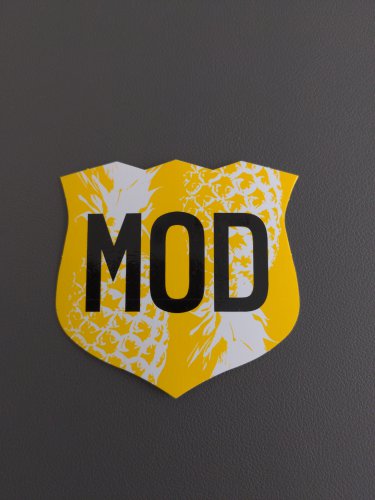 Mod Pizza Pineapple Design 3" Decal