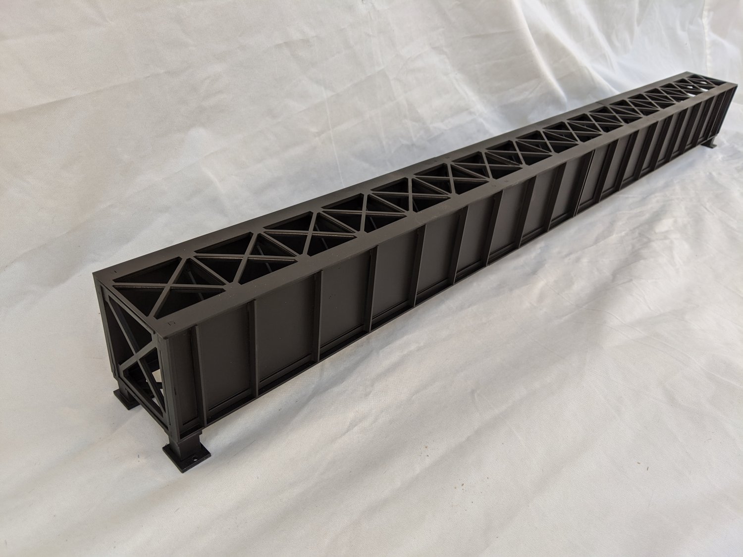 Download G-Scale Model Train Deck Girder Bridge 36" / 3' Black Fully Assembled NEW