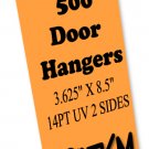 500 Door Hangers 14PT Double Sided UV Coated Full Color Custom