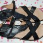 New Maravilla Alex Black Leather Size 10 W Comfort Sandals Womens Shoes