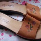 Brown Leather Romano Brazil Leather size 12 Flat Sandals Wo