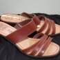 Callisto 8 W Womens Leather Brown Mules Sandals Heels Shoes