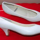 Vintage I Love Comfort Sz 10 White Leather Womens Pumps Heels Shoes