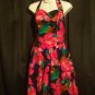 Vintage 1970s Handmade Hawaiian Flowered Swing Sundress Dress Womens Size 8