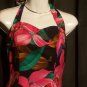 Vintage 1970s Handmade Hawaiian Flowered Swing Sundress Dress Womens Size 8