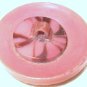 Big Vintage Pink Plastic Celluloid Button.