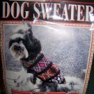 DoggiDuds Dog Sweater Mosaic Size 22