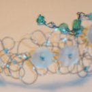 Flowery bracelet - Aqua