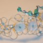Flowery bracelet - Aqua