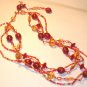 Summer beads necklace - Red