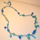 Dangling necklace - Aqua