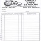 Baseball,Softball,All Sports Line-Up Sheets