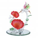 Hummingbird Over Flowers