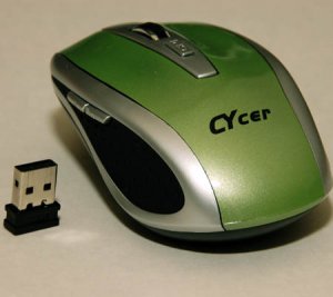Nano USB Wireless Optical Mouse for Notebook NetBook (Green)
