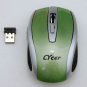 Nano USB Wireless Optical Mouse for Notebook NetBook (Green)