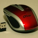 Nano USB Wireless Optical Mouse for Notebook Laptop (RED)