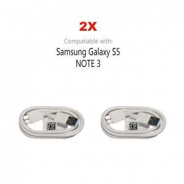 2X NEW USB 3.0 Charging & Data Sync CABLE CORD for Samsung Note 3 Galaxy S5 SV