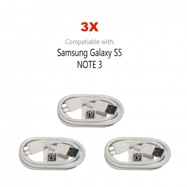 3X NEW USB 3.0 Charging & Data Sync CABLE CORD for Samsung Note 3 Galaxy S5 SV
