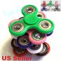 Tri Fidget Hand Spinner CERAMIC BALL DESK TOY EDC STOCKING STUFFER KIDS OR ADULT