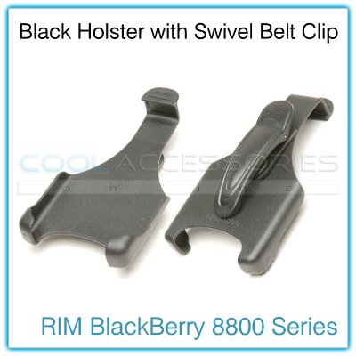 RIM BlackBerry 8800 Series Black Swivel Belt Clip Holster