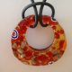 Murano Glass Millefiori Bead Pendants with cord and clasp