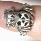 Sterling silver Ladies Ring Frog with Movable LEGS Size 3