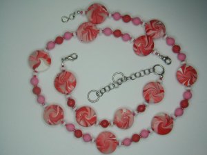 Designer created Set red / white beads, U add the blue
