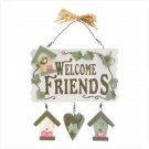 Welcome Friends Spring Plaque