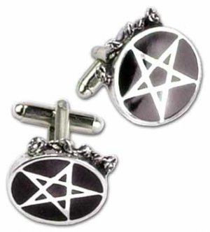 Roseus Pentagram Cufflinks