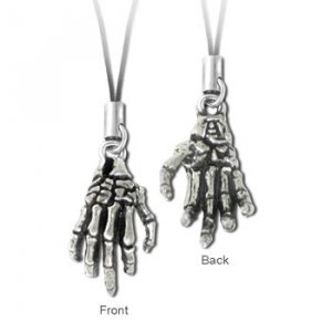 Skeleton Hand Phone Charm
