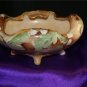 Footed Console Bowl HANDPAINTED Austria MZ ESTATE ITEM