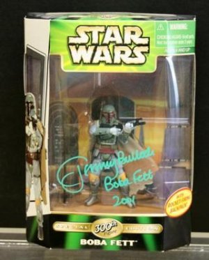 Bobba Fett  Star Wars 300th figure AUTOGRAPHED