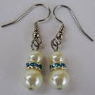 Blue Swarovski Crystal Earrings