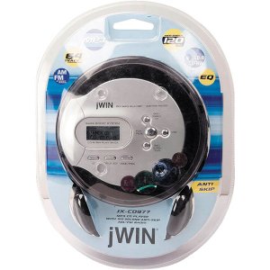 jWIN Personal MP3/CD Player with AM/FM Radio JX-CD977