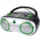 jWIN Portable AM/FM/CD Boombox Green JX-CD423GRN